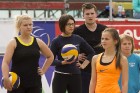 Pludmales volejbola treniņi Jūrmala Masters pludmales stadionā pulcē dažādas sagatavotības spēlētājus 17