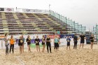 Pludmales volejbola treniņi Jūrmala Masters pludmales stadionā pulcē dažādas sagatavotības spēlētājus 19