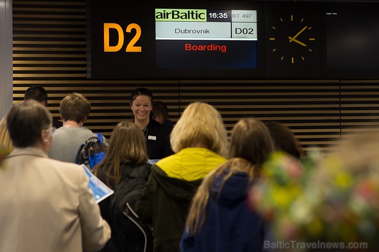 airBaltic jaunā reisa Rīga - Dubrovnika atklāšanā pulcējas Horvātijas interesenti 150154