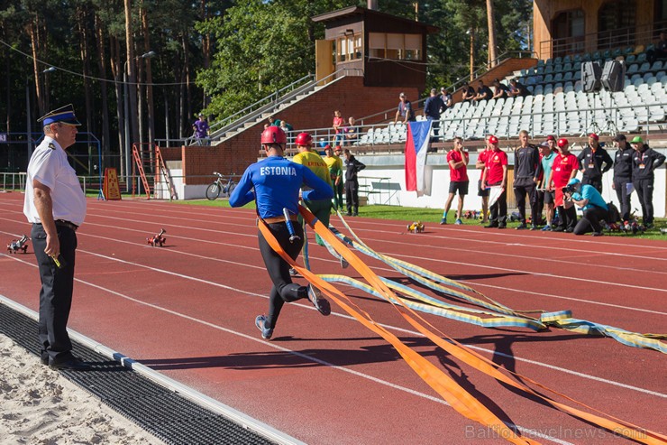Baltijas valstu čempionāts ugunsdzēsības sportā pulcē ātrākos ugunsdzēsības sportistus 159195