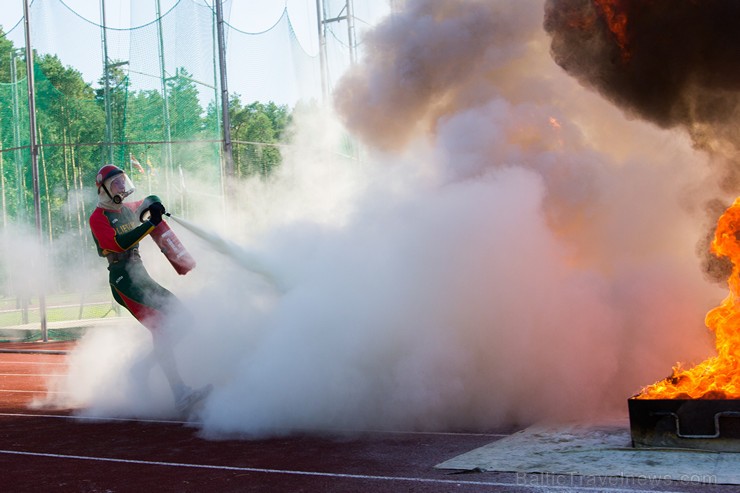Baltijas valstu čempionāts ugunsdzēsības sportā pulcē ātrākos ugunsdzēsības sportistus 159207