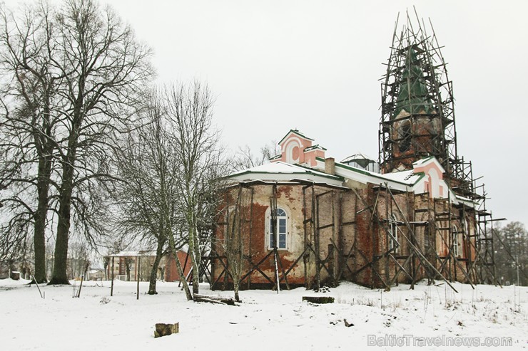 Baznīca celta 19. gs. 70. gadu sākumā un tā darbojusies līdz pat 20. gs. 40. gadiem. Drupas, daļēji saglabājies baznīcas tornis. 168159