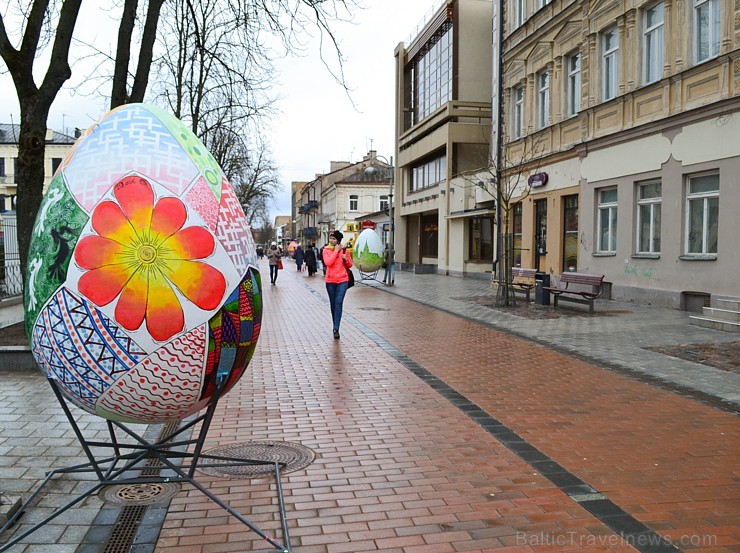 Daugavpilī aplūkojama krāšņa un raiba Lieldienu olu galerija 170998