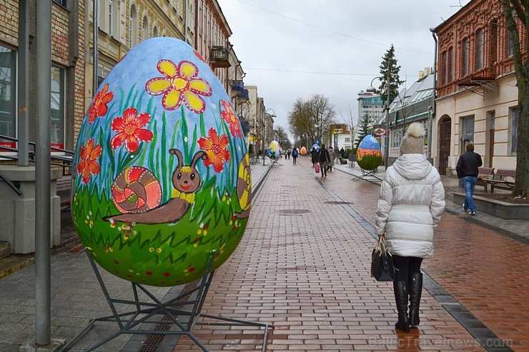 Daugavpilī aplūkojama krāšņa un raiba Lieldienu olu galerija 171010