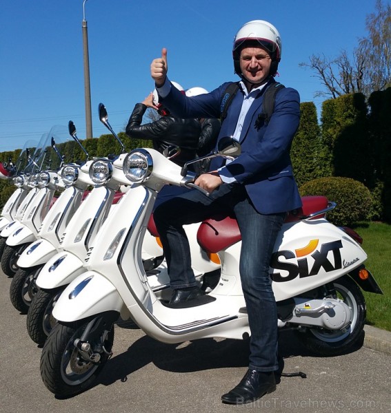 Autonoma «Sixt Latvija» piedāvā ar motorolleriem «Vespa» iepazīt citādu Rīgu un Travelnews.lv direktors Aivars Mackevičs 174364