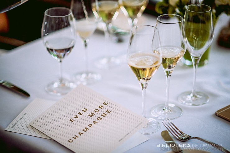 «Bibliotēka No1» Restorāns svin jauno šampanieša karti ar šefpavāra Māra Jansona «Even More Champagne» gatavotajām vakariņām 176435