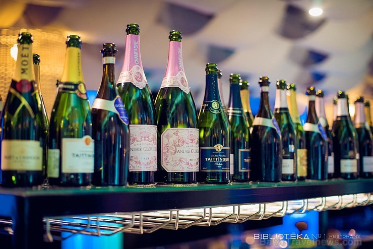 «Bibliotēka No1» Restorāns svin jauno šampanieša karti ar šefpavāra Māra Jansona «Even More Champagne» gatavotajām vakariņām 176450