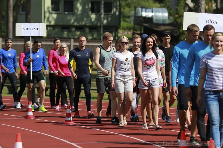 Valmierā, J. Daliņa stadionā, norisinās Latvijas čempionāts ugunsdzēsības sportā 177868