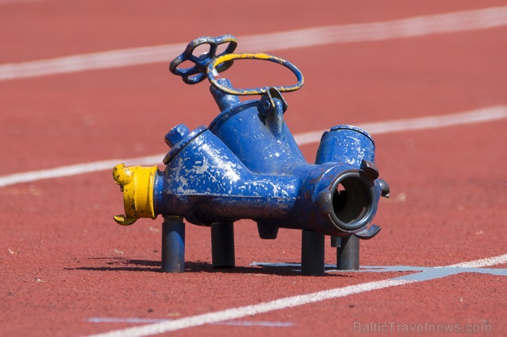 Valmierā, J. Daliņa stadionā, norisinās Latvijas čempionāts ugunsdzēsības sportā 177885