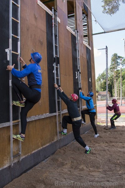 Valmierā, J. Daliņa stadionā, norisinās Latvijas čempionāts ugunsdzēsības sportā 177915