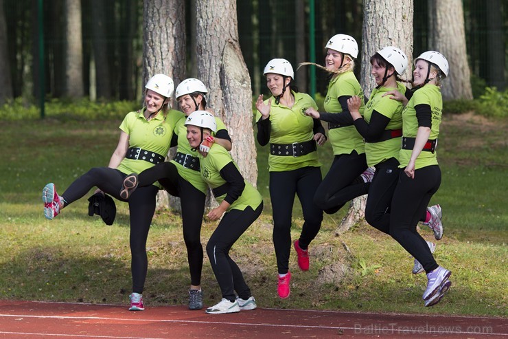 Valmierā, J. Daliņa stadionā, norisinās Latvijas čempionāts ugunsdzēsības sportā 177952