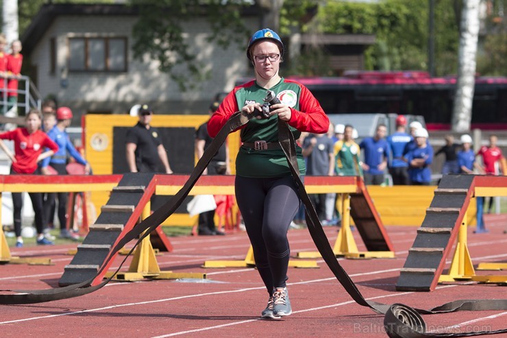 Latvijas čempionāts ugunsdzēsības sportā pulcē labākos pašmāju un ārzemju sporistus 177981