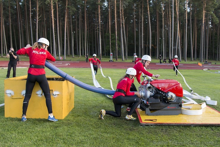 Latvijas čempionāts ugunsdzēsības sportā pulcē labākos pašmāju un ārzemju sportistus 178053