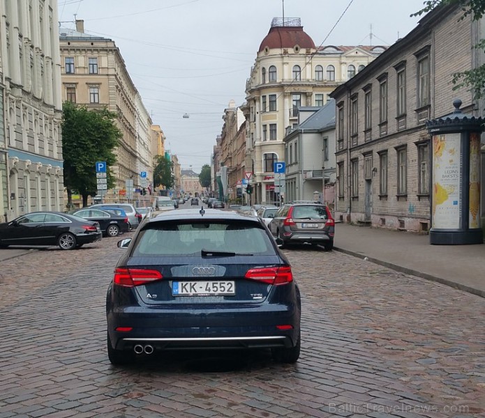 Travelnews.lv redakcija iepazīst jauno Audi A3 Sportback Rīgas ielās 180489