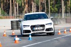 Travelnews.lv redakcija Biķernieku trasē 15.08.2016 izmēģina jaudīgos Audi R8 un RS sērijas automobiļus. Foto: Audi Sport 22