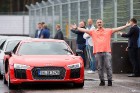 Travelnews.lv redakcija Biķernieku trasē 15.08.2016 izmēģina jaudīgos Audi R8 un RS sērijas automobiļus. Foto: Audi Sport 47