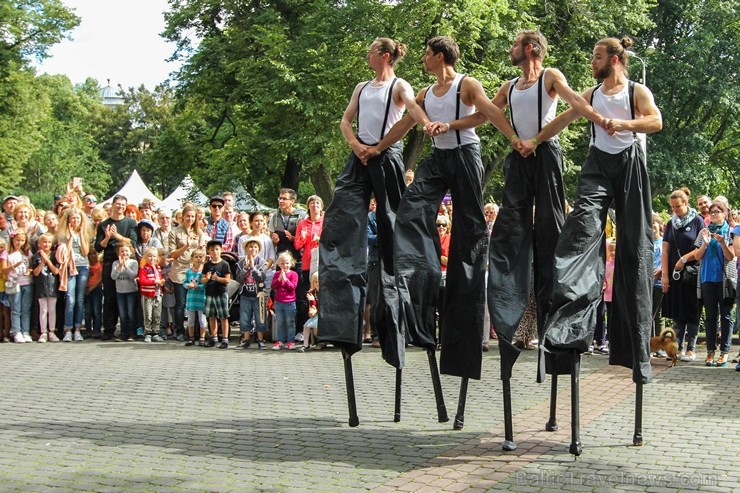 «Long Vehicle Circus» ir unikāls cirka mākslas projekts, kas apvieno staigāšanu uz koka kājām, dejas mākslu, akrobātiku, pantomīmu un bufonādi 182205