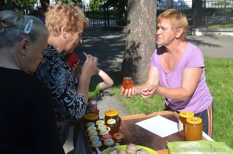 Ar medus, biškopības produktu un ķiploku tirdziņu, degustācijām, prezentācijām un konkursiem norisinājies pirmie Medus un ķiploku svētki Daugavpilī 182567