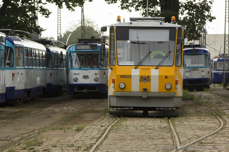 Travelnews.lv apskata tramvaju dažādību Rīgas 3. tramvaju depo 183298