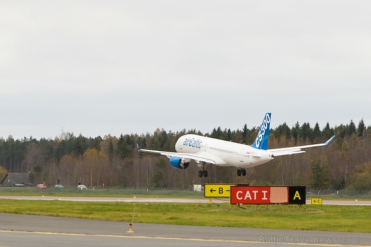 Lidsabiedrība airBaltic ar Bombardier ražoto «CS300» lidmašīnu viesojās Tallinā 185463