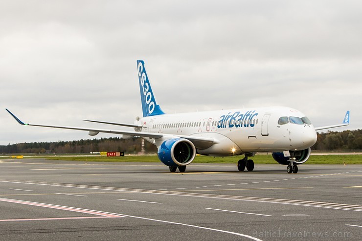 Lidsabiedrība airBaltic ar Bombardier ražoto «CS300» lidmašīnu viesojās Tallinā 185465