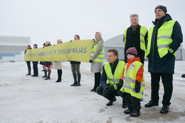 Rīga. Šodien, 2016.gada 30.novembrī Latvijas lidsabiedrība airBaltic Rīgā sagaidīja pasaulē pirmo Bombardier CS300 lidmašīnu. 188882