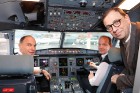 Divi biznesa klases tūristi izbauda lidojumu Rīga - Maskava ar lidsabiedrību «Aaeroflot». Atbalsta: Baltic Travel Group 17