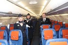 Divi biznesa klases tūristi izbauda lidojumu Rīga - Maskava ar lidsabiedrību «Aaeroflot». Atbalsta: Baltic Travel Group 20
