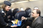 Divi biznesa klases tūristi izbauda lidojumu Rīga - Maskava ar lidsabiedrību «Aaeroflot». Atbalsta: Baltic Travel Group 28