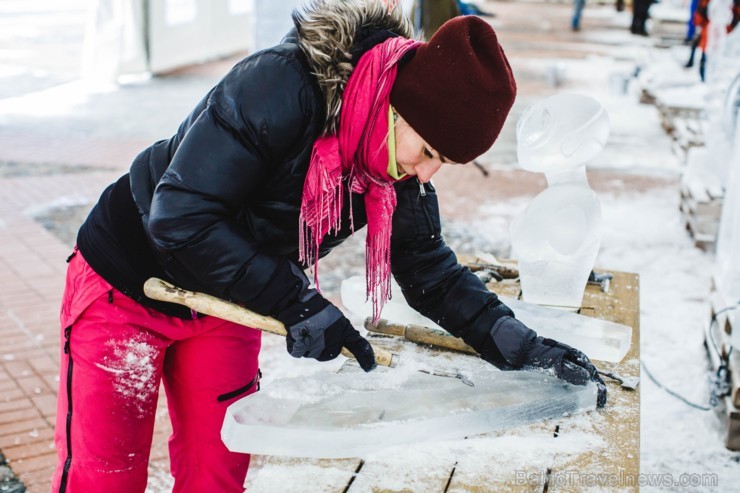 Jelgavā jau tapušas pirmās 30 ledus skulptūras 192321