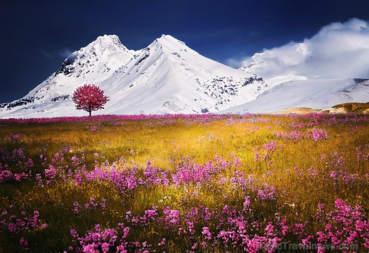 Gūsti iedvesmu slēpošanas brīvdienām - aplūko varenos Alpu kalnus! 193222