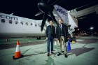 Svinīgā gaisotnē aizlidojis pirmais «AirBaltic» reiss uz Liepāju 27
