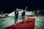 Svinīgā gaisotnē aizlidojis pirmais «AirBaltic» reiss uz Liepāju 31