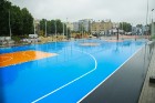 Rīgā aktīvi norisinās darbi, lai 16.septembrī atklātu Centra sporta kvartālu 27