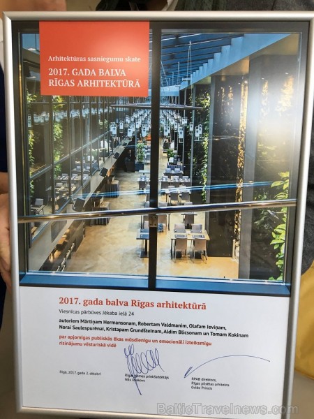 2017. gada balvu Rīgas arhitektūrā iegūst neatkārtojamā «Pullman Riga Old Town»viesnīca 208255