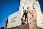 Rīgā svinīgi atklāts restaurētais Brīvības piemineklis 7