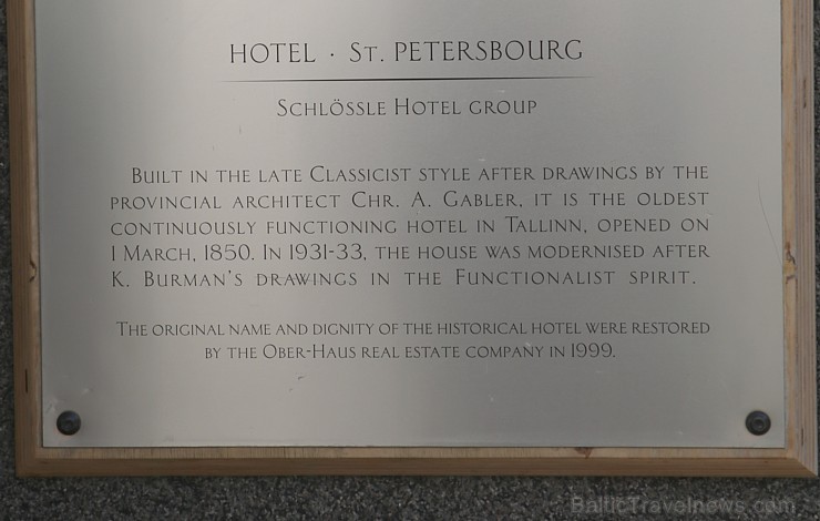 Travelnews.lv iepazīst Tallinas 5 zvaigžņu viesnīcas «Hotel St. Petersbourg» viesmīlību. Atbalsta: Hotel Schlössle 221398