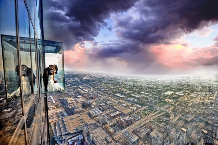 Travelnews.lv apmeklē Čikāgas augstākās ēkas Vilisa torņa skata platformu «Skydeck Chicago». Atbalsta: Finnair 221879