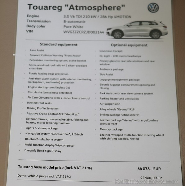 Golfa klubā «Viesturi» tiek prezentēts jaunais apvidus automobilis «Volkswagen Touareg» 226362