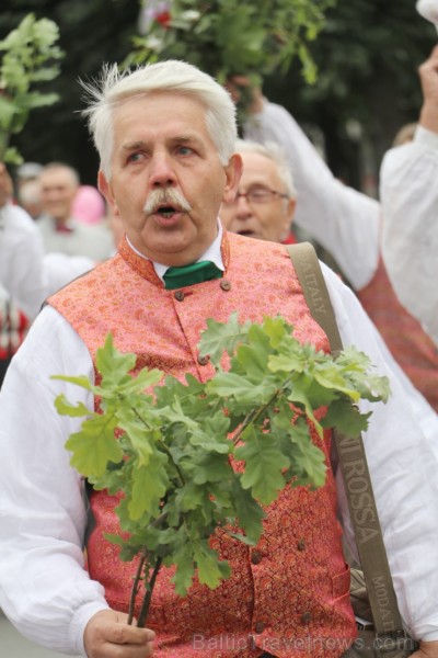 Dziesmu un deju svētku atklāšanas gājiens pulcē Rīgā visus Latvijas novadus (301-400) 226865