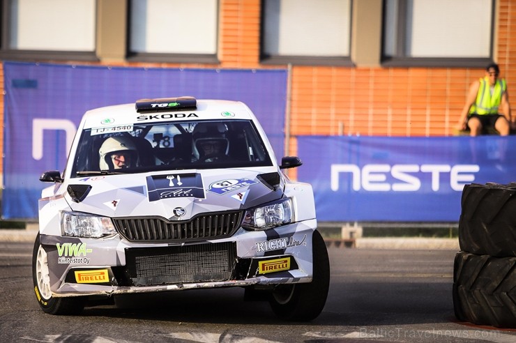 Somijas rallijā Neste Rally Finland 2018 aktīvi cīnās par uzvaru. Foto: Gatis Smudzis 229305