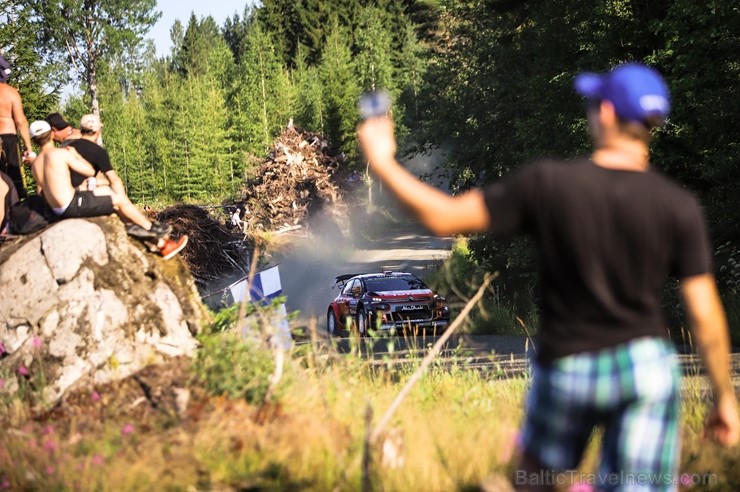 Somijas rallijā Neste Rally Finland 2018 aktīvi cīnās par uzvaru. Foto: Gatis Smudzis 229311