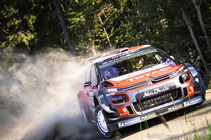 Somijas rallijā Neste Rally Finland 2018 aktīvi cīnās par uzvaru. Foto: Gatis Smudzis 229312