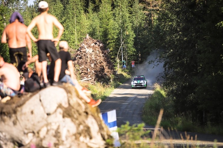 Somijas rallijā Neste Rally Finland 2018 aktīvi cīnās par uzvaru. Foto: Gatis Smudzis 229313