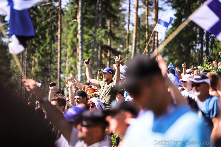 Somijas rallijā Neste Rally Finland 2018 aktīvi cīnās par uzvaru. Foto: Gatis Smudzis 229334