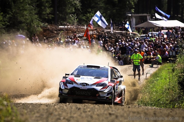 Somijas rallijā Neste Rally Finland 2018 aktīvi cīnās par uzvaru. Foto: Gatis Smudzis 229337