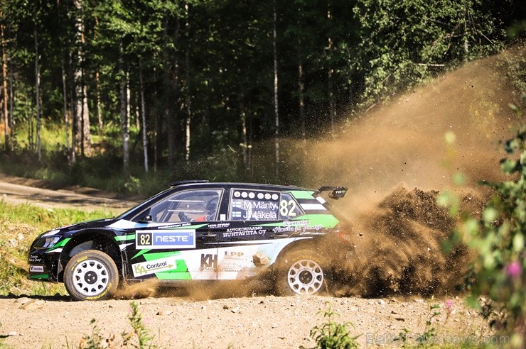 Somijas rallijā Neste Rally Finland 2018 aktīvi cīnās par uzvaru. Foto: Gatis Smudzis 229342