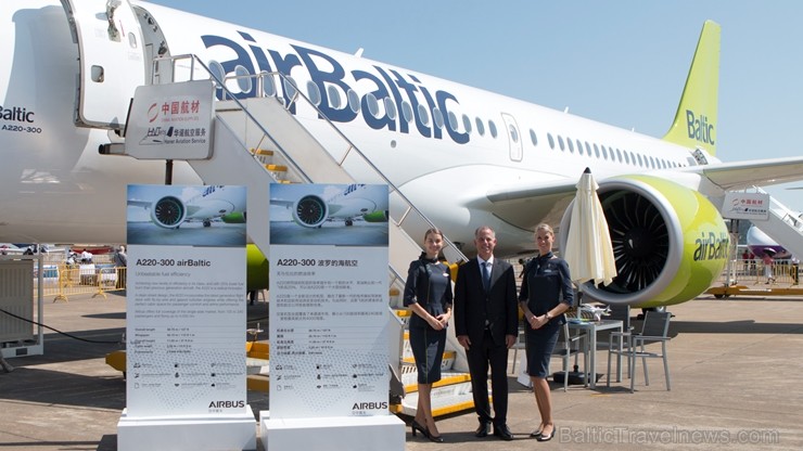 Latvijas lidsabiedrība «airBaltic» kopā ar lidmašīnu ražotāju «Airbus» no 2018. gada 6. līdz 8. novembrim pirmo reizi piedalās Ķīnas Starptautiskajā a 237448