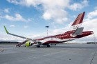 Latvijas nacionālā lidsabiedrība «airBaltic» 18. novembrī pirmo reizi piedalījās svinīgajā parādē ar «Airbus A220-300» lidmašīnu, kuru rotā sarkanbalt 19