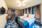 «Wellton Riverside SPA Hotel» četrzvaigžņu Superior viesnīca piedāvās 222 komfortablus numuriņus, izsmalcinātu ēdināšanu un lielāko Spa kompleksu Vecr 7